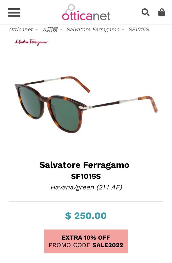 Salvatore Ferragamo Sunglasses Top Quality SFS00014